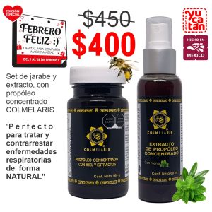 (Set clásico 2Pzas.) EXTRACTO & JARABE DE PROPOLEO CONCENTRADO COLMELARIS