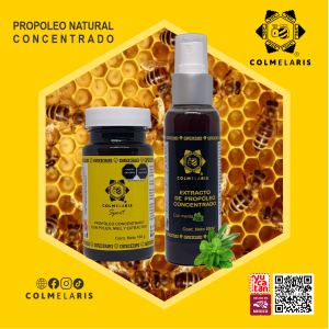 Set Energizante Extracto + Jarabe de Propóleo Concentrado Colmelaris® | 2 Piezas