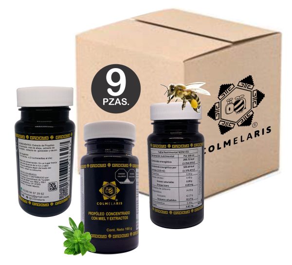 Caja 9Pzas.   PROPOLEO CONCENTRADO COLMELARIS